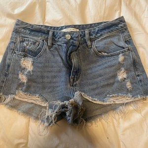 Ripped Jean Shorts